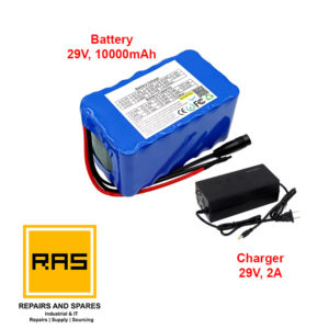 24V 10Ah Lithium ion battery with charger set